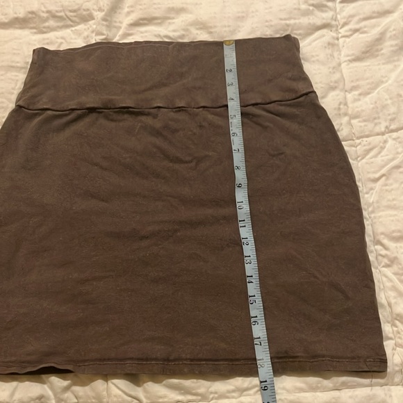 SweetSkins brown hemp/organic cotton skirt. - Picture 5 of 5